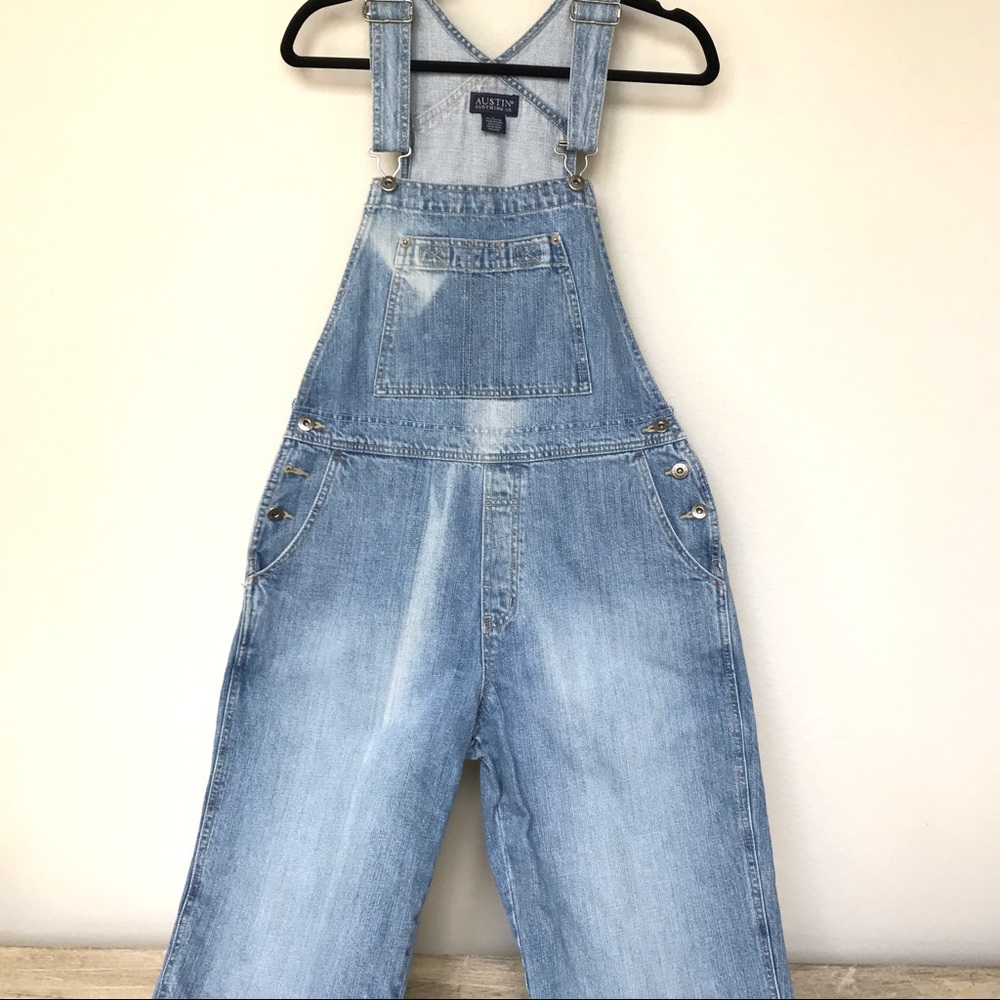 Austin Trading Co. Denim Bib Overalls L - Picture 3 of 12